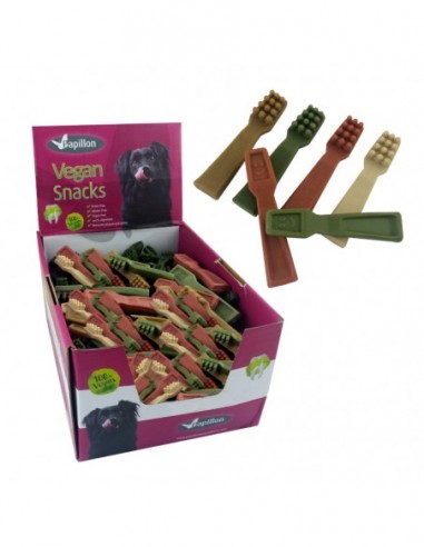 Vegan snack cepillo dientes display 3 kg