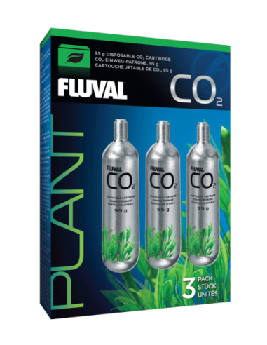 Fluval CO2 Cartucho Desechable 95g 3Pc