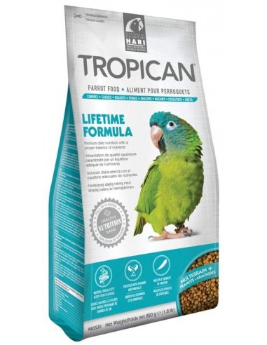 Tropican Mantenimiento Loros 820g