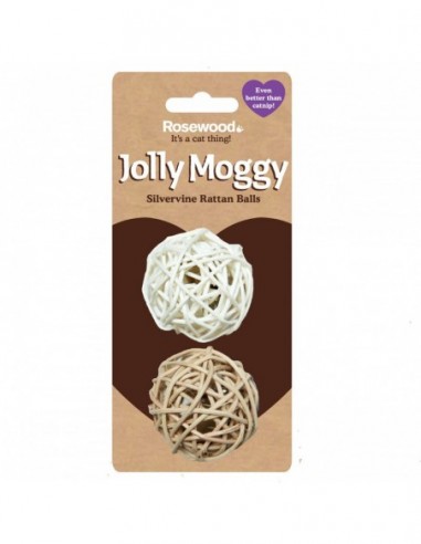 Rosewood Gato Jolly Moggy 2 pelotas...