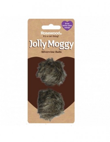 Rosewood Gato Jolly Moggy 2 pelotas pelo