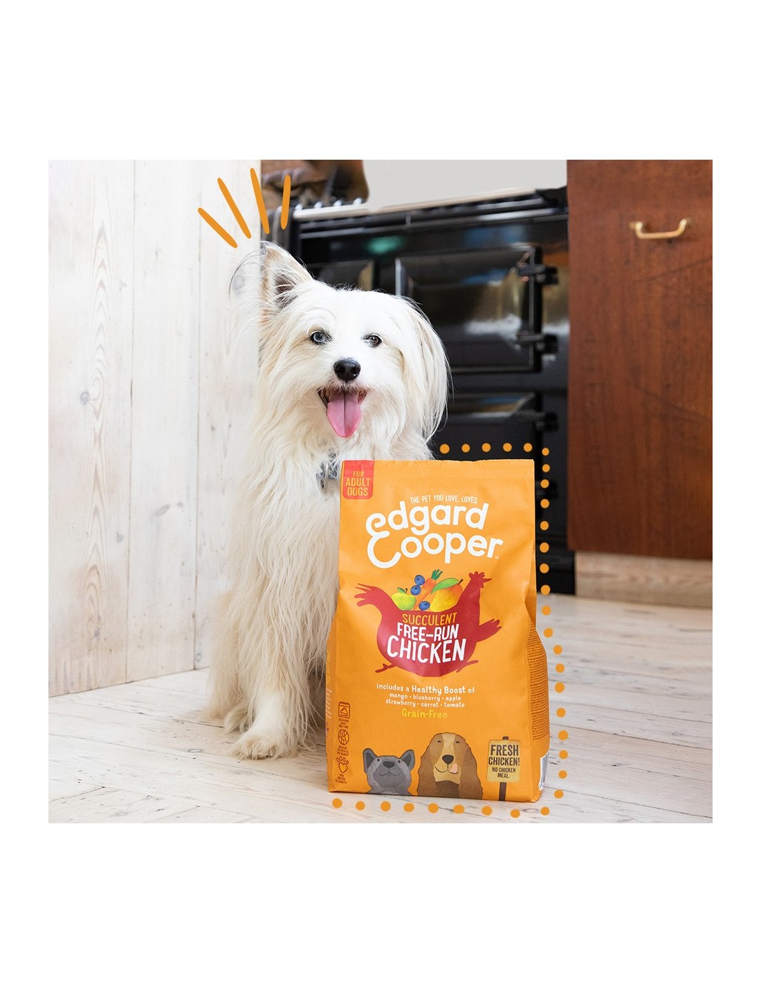 Edgard & Cooper, pienso sin cereales con pollo fresco para perros adultos