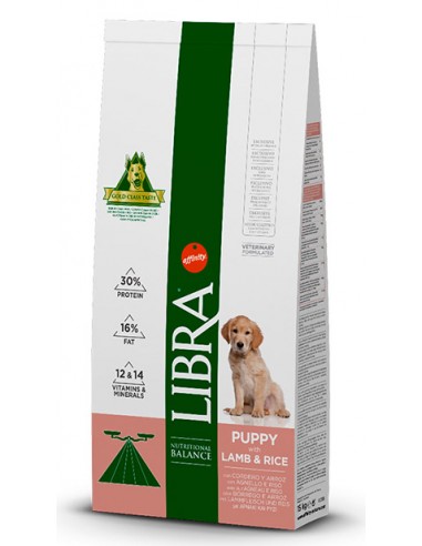 Libra Dog Puppy cordero y arroz 12 kg