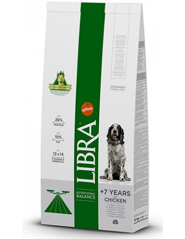 Libra Dog Adult + 7 años con pollo 3 kg