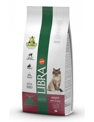 Libra gato Adulto s buey y arroz 15 kg