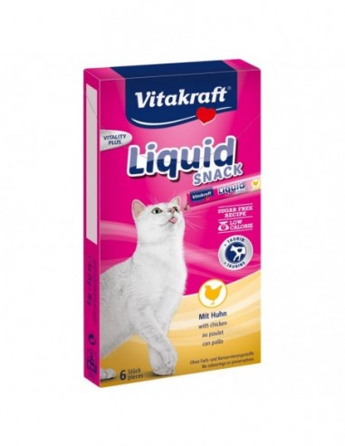 Vitakraft Cat Liquid Snack Pollo 6 uds