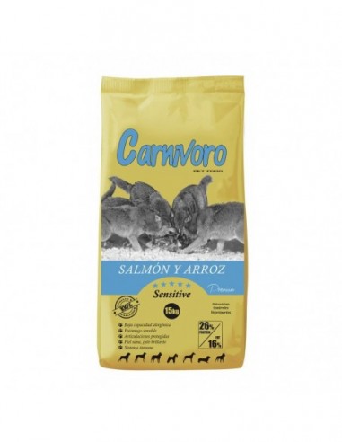 Carnívoro Sensitive salmón arroz 15 kg