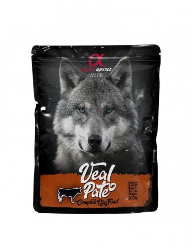 Alpha Spirit perro pouch pate ternera...