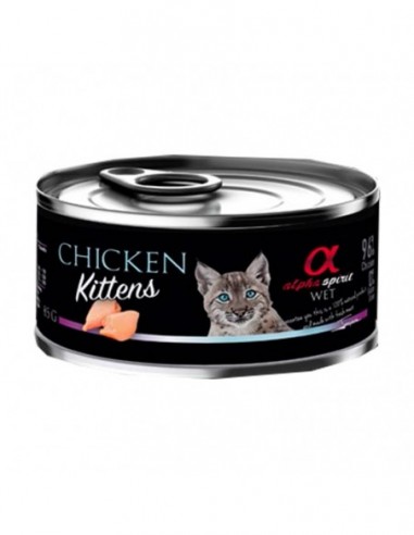 Alpha Lata Gato Kitten Pollo 18x85gr