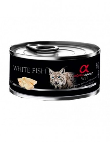 Alpha Lata Gato Pescado Blanco 18x85gr